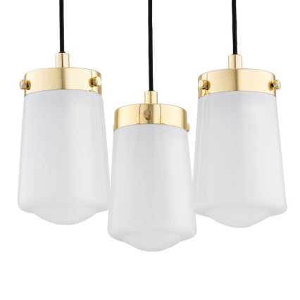 Argon 6164 - Chandelier on a string PASADENA 3xE27/15W/230V golden/white