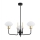 Argon 6166 - Chandelier on a pole RAVELLO 3xE14/15W/230V black/gold
