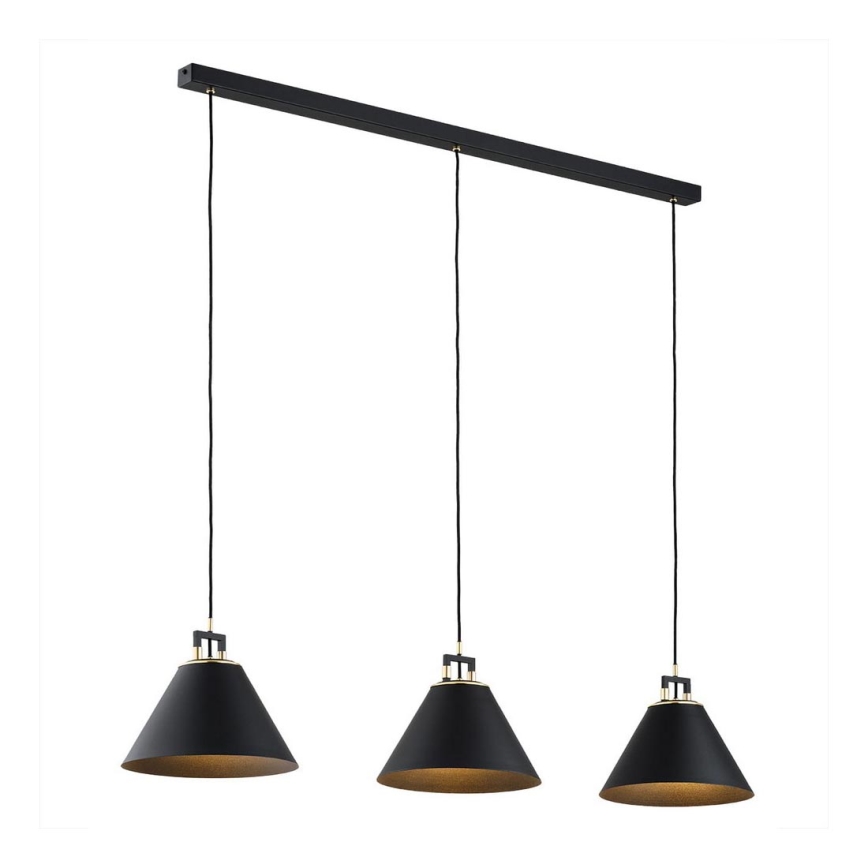 Argon 6174 - Chandelier on a string ORTE 3xE27/15W/230V black