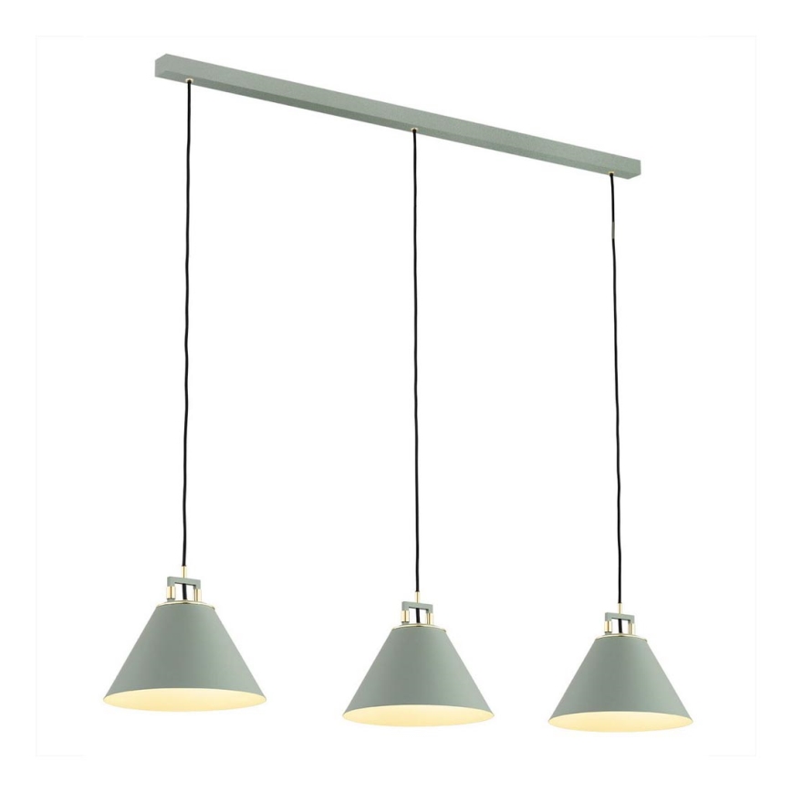 Argon 6177 - Chandelier on a string ORTE 3xE27/15W/230V green