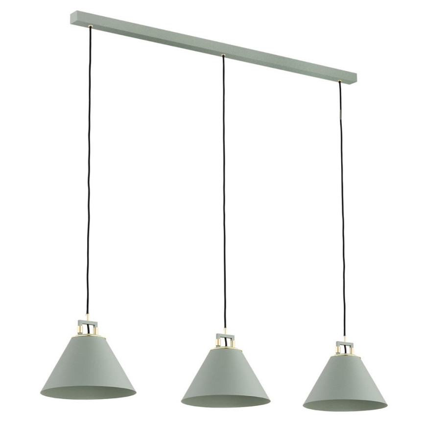 Argon 6177 - Chandelier on a string ORTE 3xE27/15W/230V green