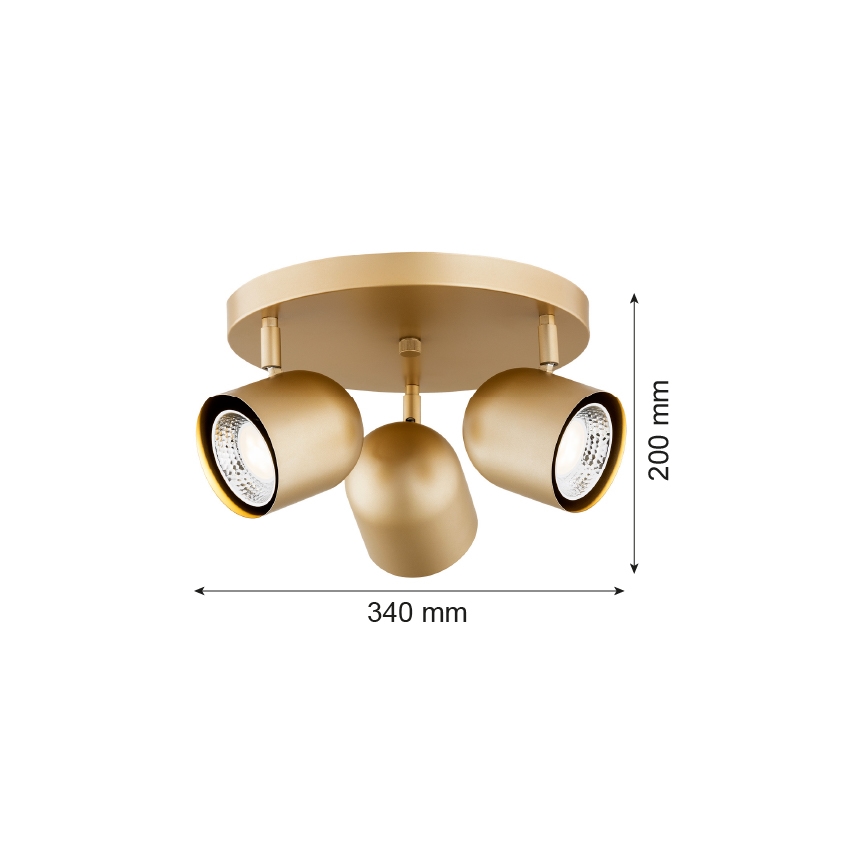 Argon 6249 - Spotlight ISOLA 3xGU10/5W/230V