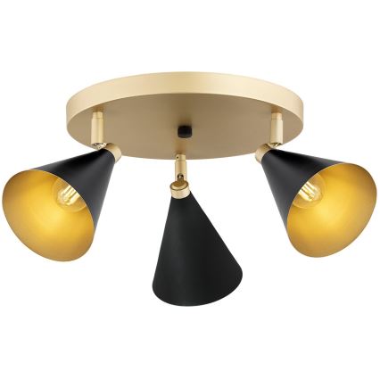 Argon 6262 - Spotlight LUCINDA 3xE14/7W/230V black/gold