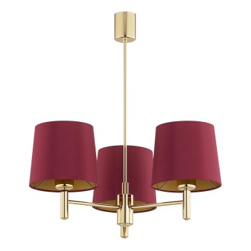 Argon 6266 - Chandelier on a pole PONTE PLUS 3xE27/15W/230V red