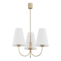 Argon 6267 - Chandelier on a pole SAFIANO 3xE27/15W/230V gold