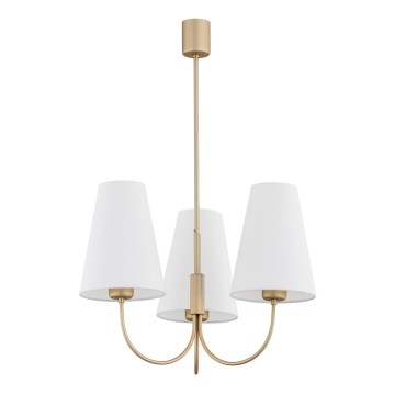 Argon 6267 - Chandelier on a pole SAFIANO 3xE27/15W/230V gold