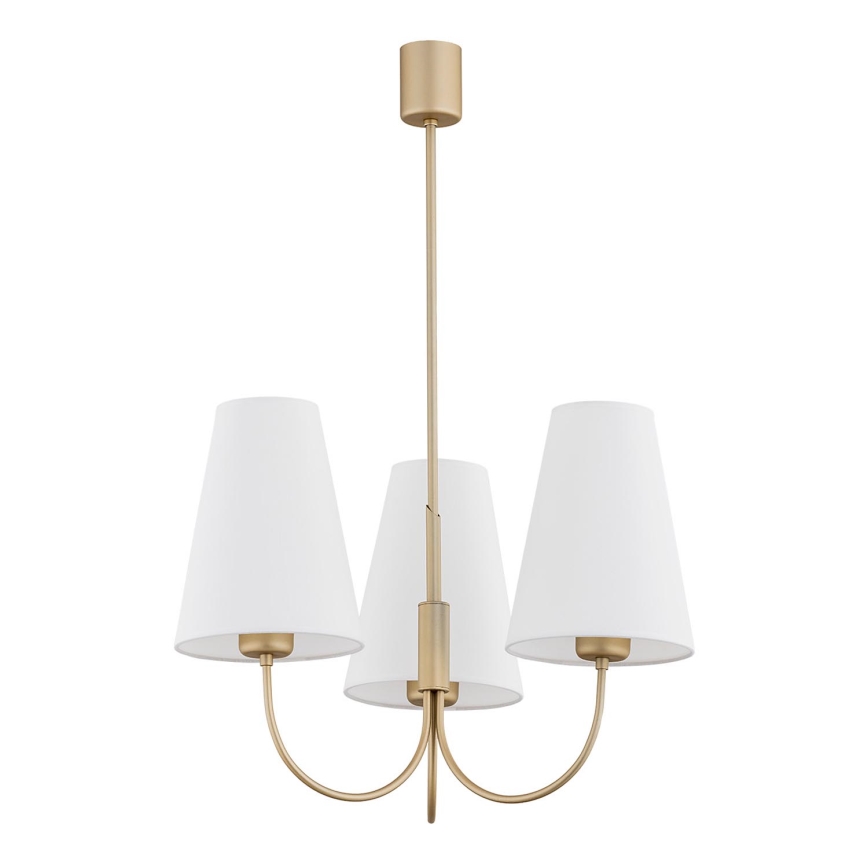 Argon 6267 - Chandelier on a pole SAFIANO 3xE27/15W/230V gold