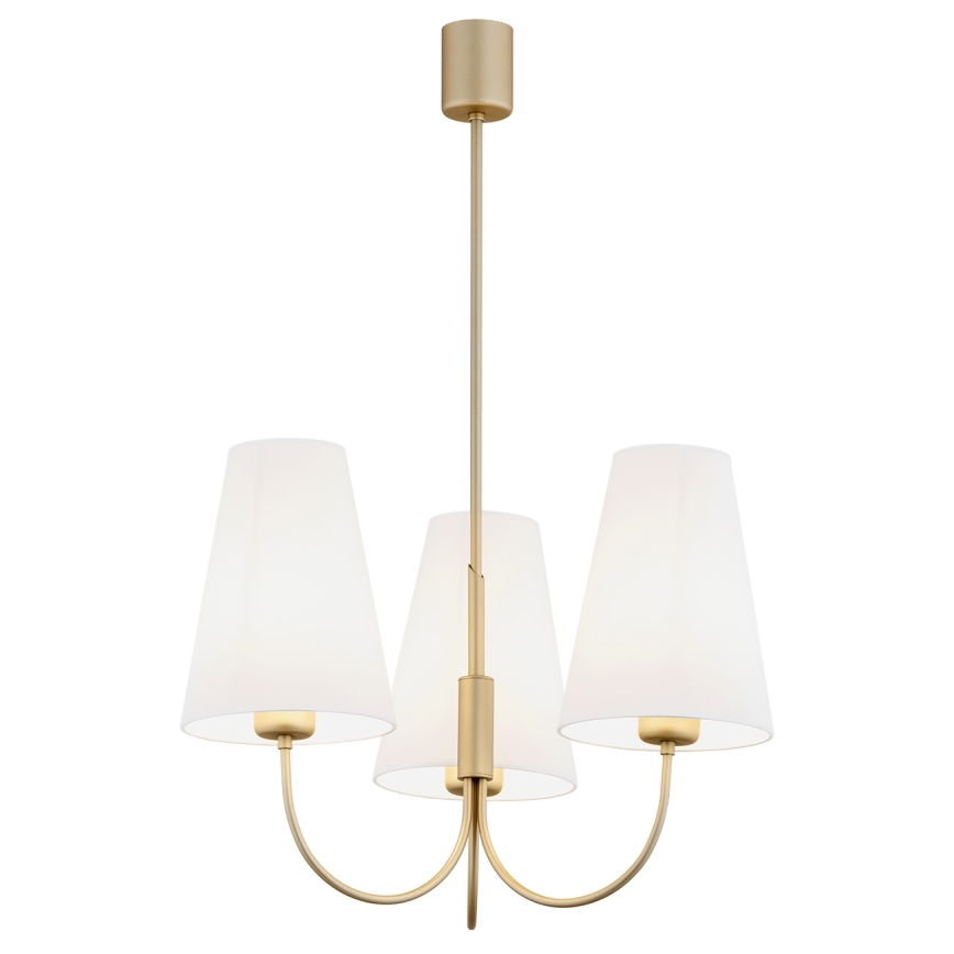 Argon 6267 - Chandelier on a pole SAFIANO 3xE27/15W/230V gold