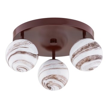 Argon 6292 - Ceiling light FABIO 3xE14/7W/230V alabaster brown