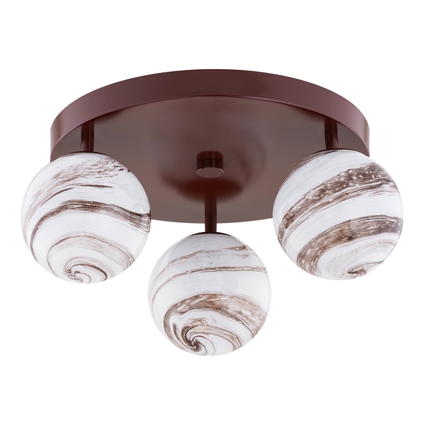 Argon 6292 - Ceiling light FABIO 3xE14/7W/230V alabaster brown