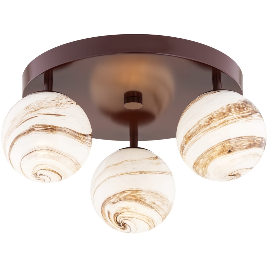 Argon 6292 - Ceiling light FABIO 3xE14/7W/230V alabaster brown