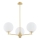 Argon 6307 - Chandelier on a pole PALOMA 3xE14/7W/230V gold/white