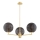 Argon 6310 - Chandelier on a pole PALOMA 3xE14/7W/230V gold/black