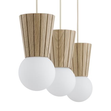 Argon 6357 - VOLANTE bathroom pendant on cable 3xG9/6W/230V IP44 beige