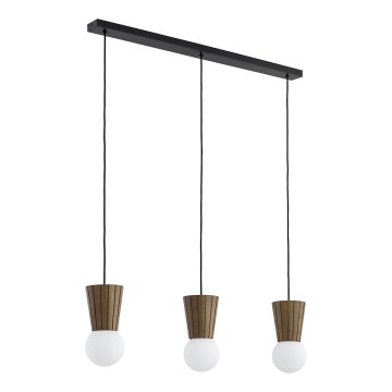 Argon 6358 - VOLANTE cable-suspended bathroom pendant 3xG9/6W/230V IP44 brown
