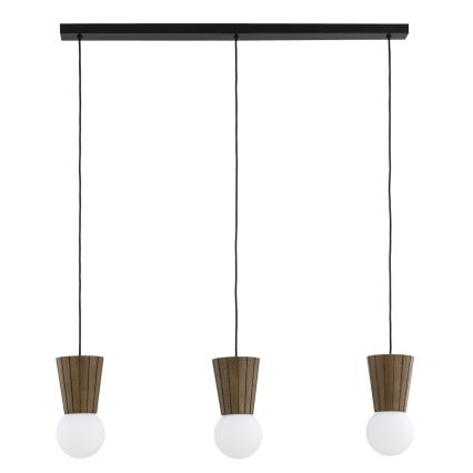 Argon 6358 - VOLANTE cable-suspended bathroom pendant 3xG9/6W/230V IP44 brown