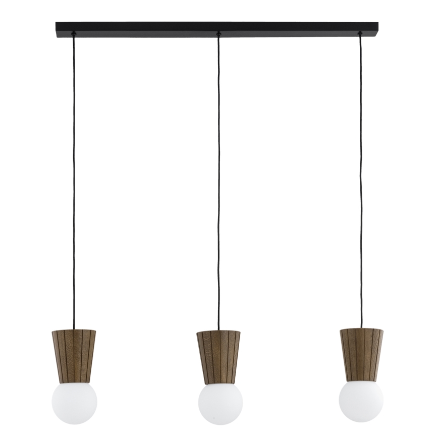 Argon 6358 - VOLANTE cable-suspended bathroom pendant 3xG9/6W/230V IP44 brown