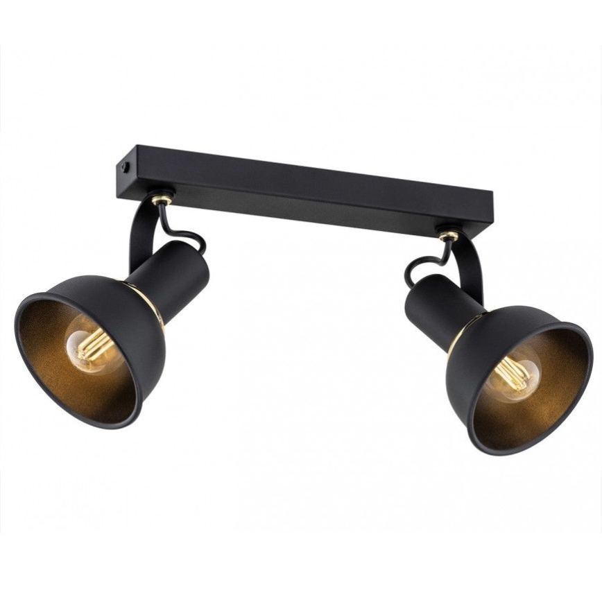 Argon 7037 - Spotlight TWIST 2xE14/7W/230V black/golden
