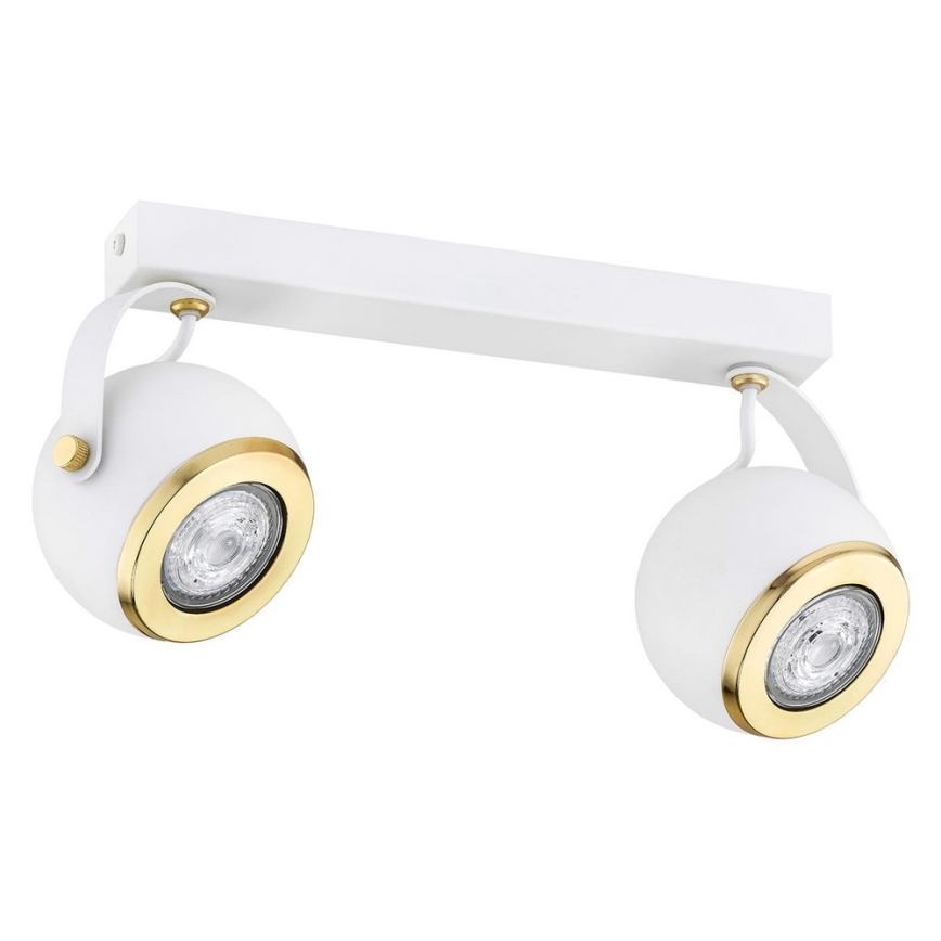 Argon 7038 - Spotlight KOS PLUS 2xGU10/5W/230V white/golden