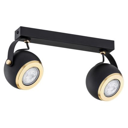 Argon 7039 - Spotlight KOS PLUS 2xGU10/5W/230V black/golden