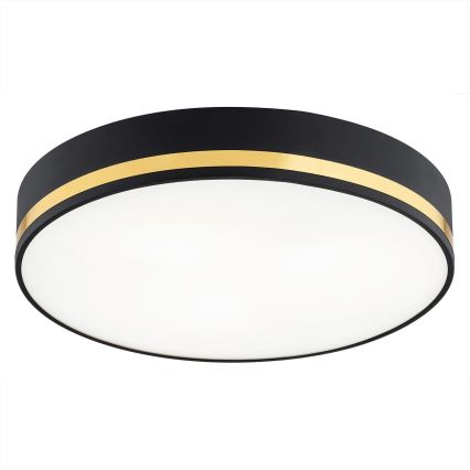 Argon 7040 - Ceiling light AMORE 2xE27/15W/230V diameter 25 cm black/golden