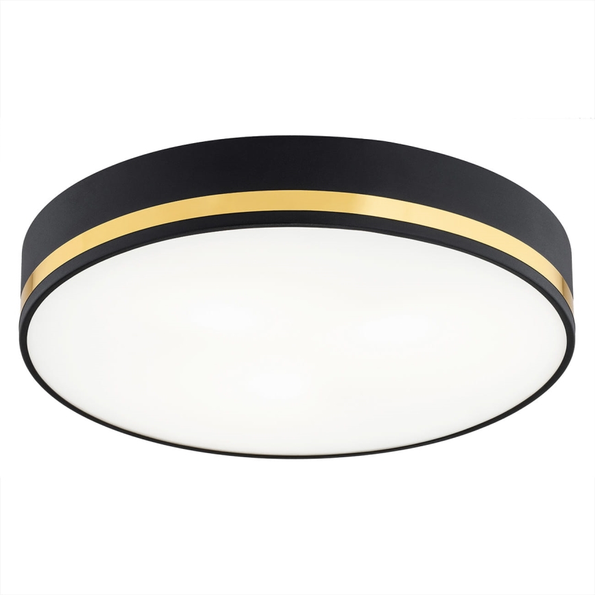 Argon 7040 - Ceiling light AMORE 2xE27/15W/230V diameter 25 cm black/golden