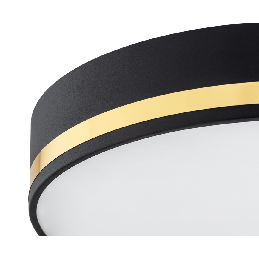 Argon 7040 - Ceiling light AMORE 2xE27/15W/230V diameter 25 cm black/golden