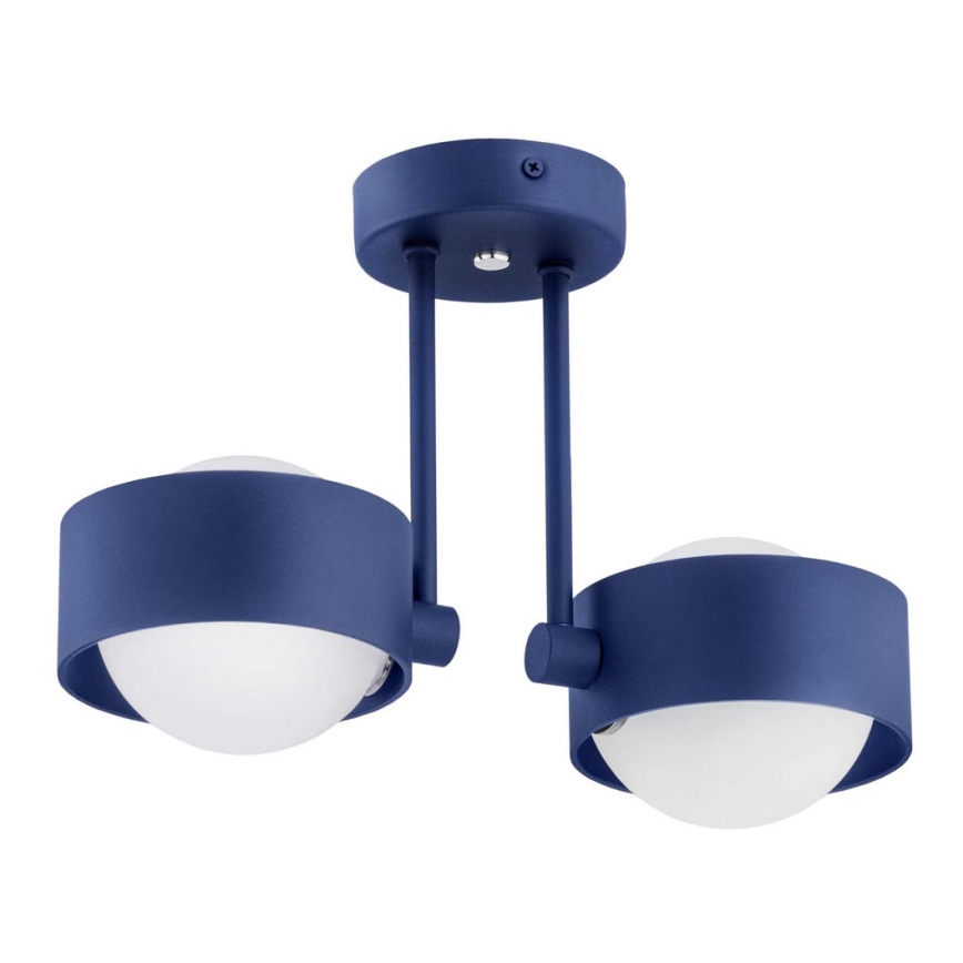 Argon 7090 - Chandelier on a pole MASSIMO PLUS 2xG9/6W/230V blue