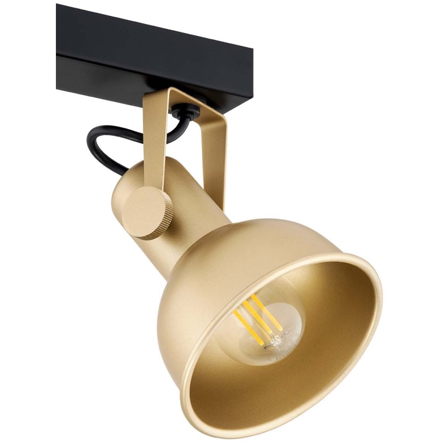 Argon 7144 - Spotlight LENORA 2xE14/7W/230V gold/black