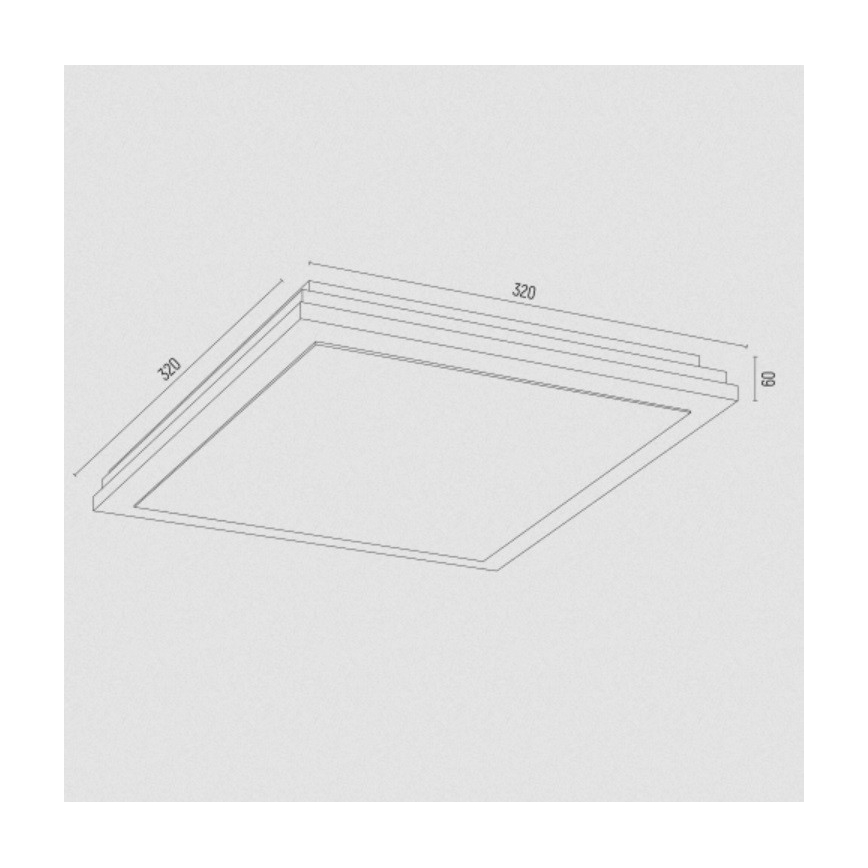 Argon 7146 - Ceiling light CASERTA 2xE27/15W/230V 32x32 cm