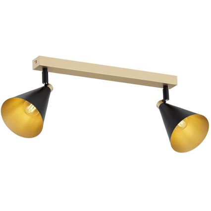 Argon 7147 - Spotlight LUCINDA 2xE14/7W/230V black/gold