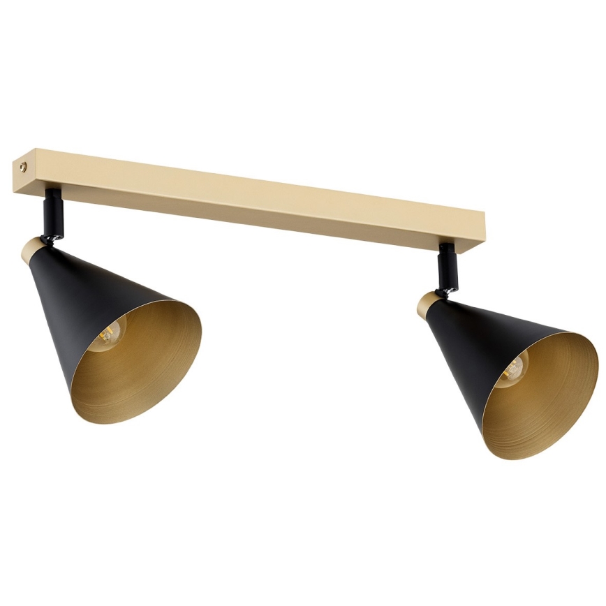 Argon 7147 - Spotlight LUCINDA 2xE14/7W/230V black/gold