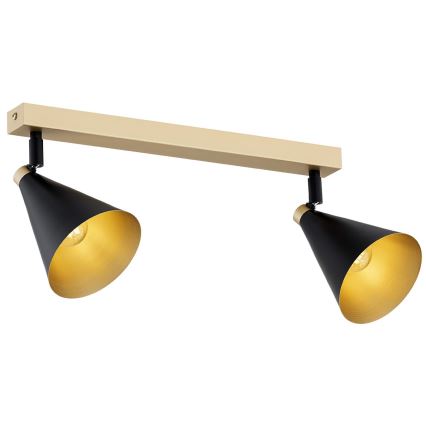 Argon 7147 - Spotlight LUCINDA 2xE14/7W/230V black/gold