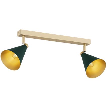 Argon 7148 - Spotlight LUCINDA 2xE14/7W/230V green