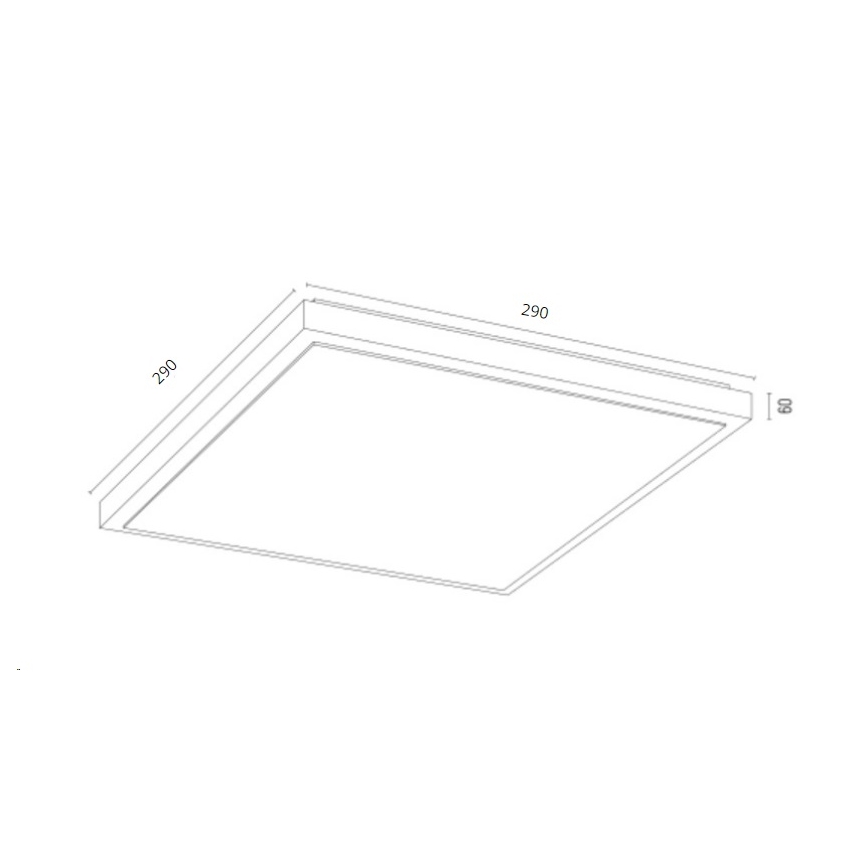 Argon 7167 - Ceiling light CARLSON 2xE27/15W/230V 29x29 cm gold