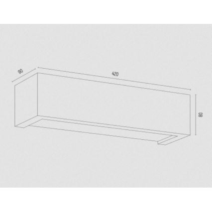 Argon 7168 - Wall light CASERTA 2xE27/15W/230V 42 cm