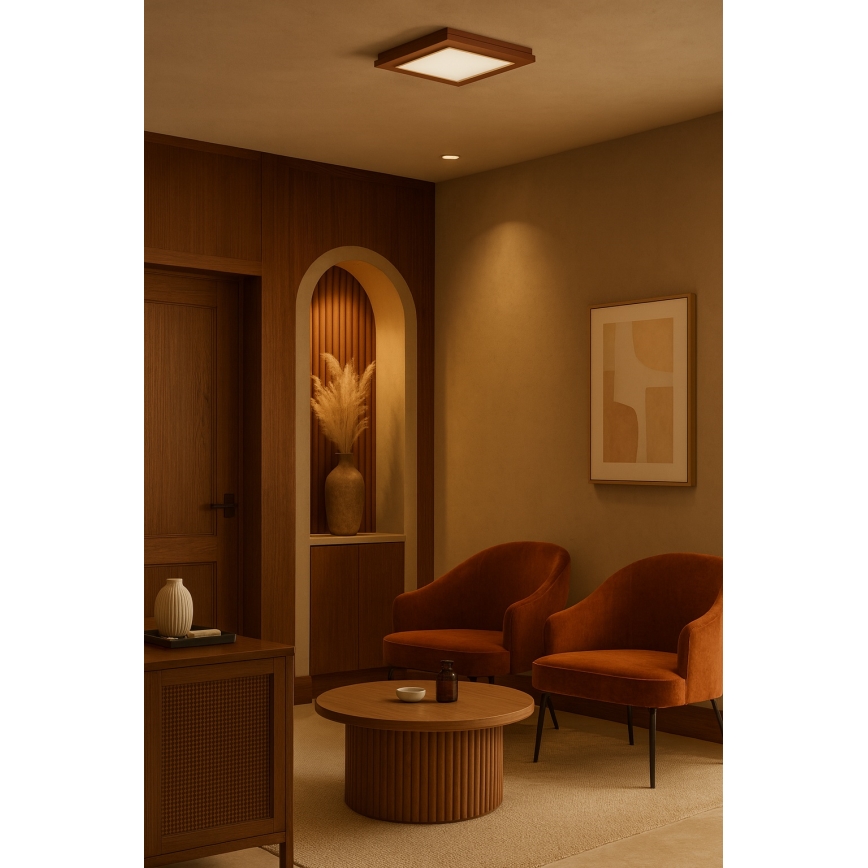 Argon 7268 - TABOR Ceiling Light 2xE27/15W/230V 32x32 cm Terracotta
