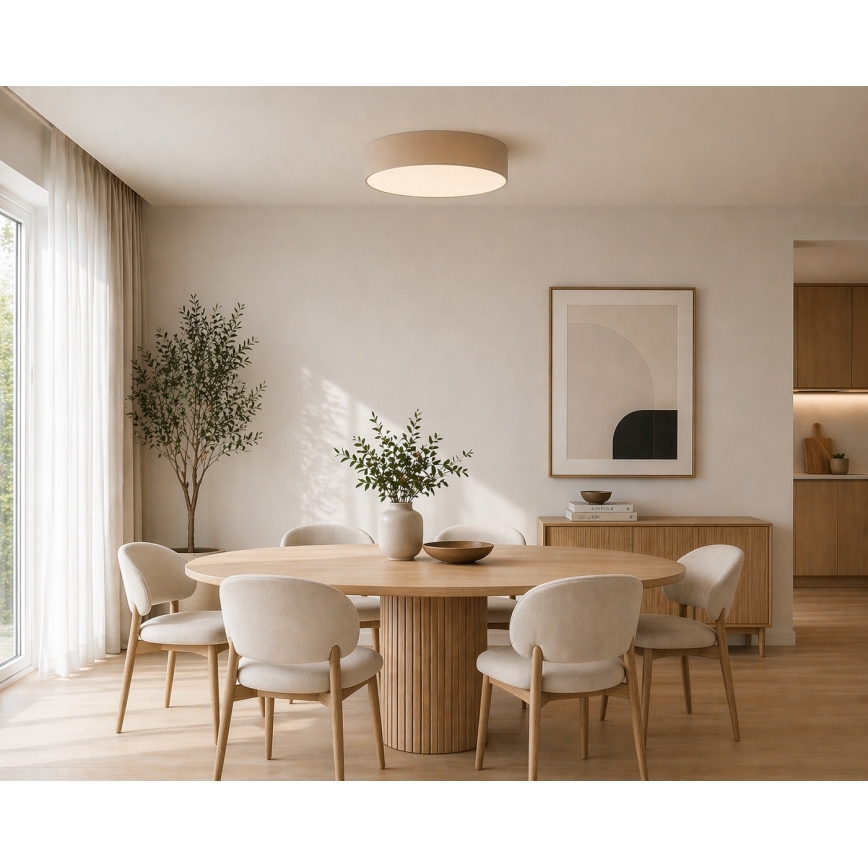 Argon 7296 - DARLINGOS Ceiling Light 2xE27/15W/230V, Ø 25 cm, Beige