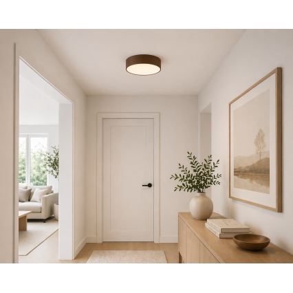 Argon 7297 - Ceiling light DARLINGOS 2xE27/15W/230V diam. 35 cm brown