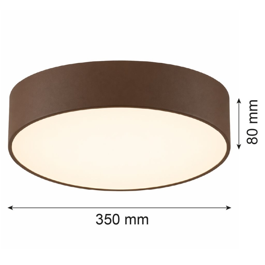 Argon 7297 - Ceiling light DARLINGOS 2xE27/15W/230V diam. 35 cm brown