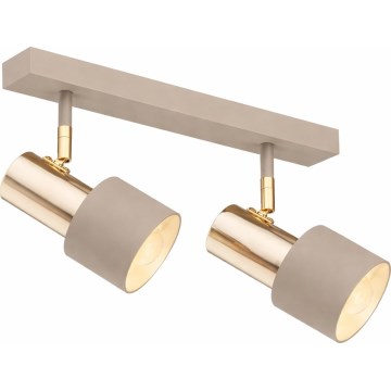 Argon 7299 - DOR spotlight 2xE27/15W/230V gold/beige