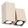 Argon 796 - Wall spotlight MONTREAL 2xGU10/5W/230V beech