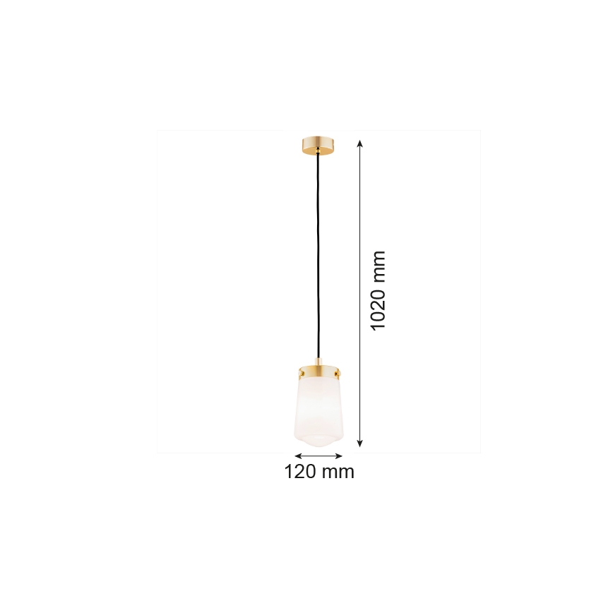 Argon 8004 - Chandelier on a string PASADENA 1xE27/15W/230V golden/white