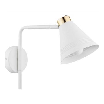 Argon 8006 - Wall lamp AVALONE 1xE27/15W/230V 34 cm white/golden