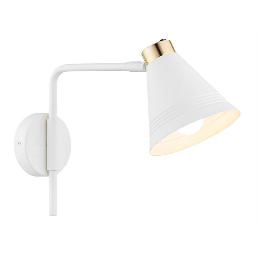 Argon 8006 - Wall lamp AVALONE 1xE27/15W/230V 34 cm white/golden
