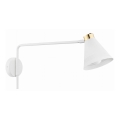 Argon 8007 - Wall lamp AVALONE 1xE27/15W/230V 57 cm white/golden