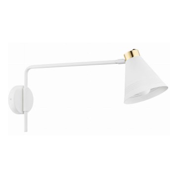 Argon 8007 - Wall lamp AVALONE 1xE27/15W/230V 57 cm white/golden
