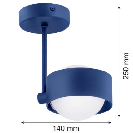 Argon 8062 - Chandelier on a pole MASSIMO PLUS 1xG9/6W/230V blue