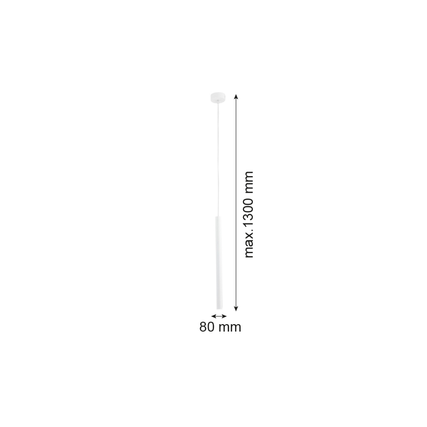Argon 8066 - Chandelier on a string ETNA 1xG9/6W/230V white