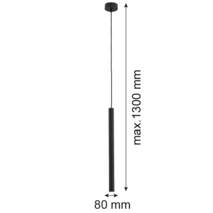Argon 8067 - Chandelier on a string ETNA 1xG9/6W/230V black